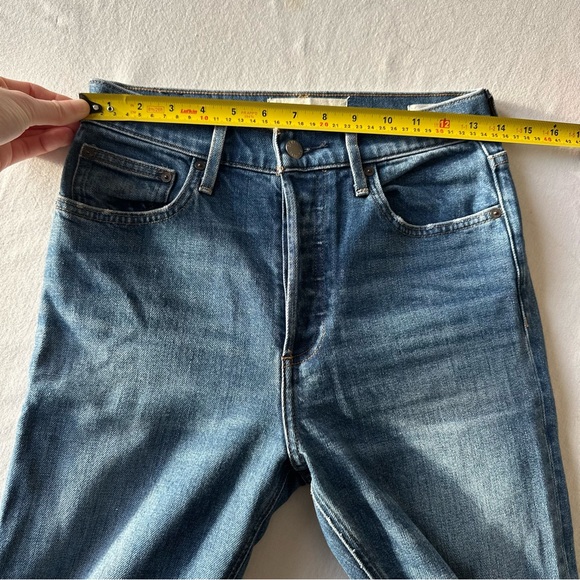 Denim Forum THE YOKO HIGH RISE SLIM Blue Jeans - Picture 13 of 14